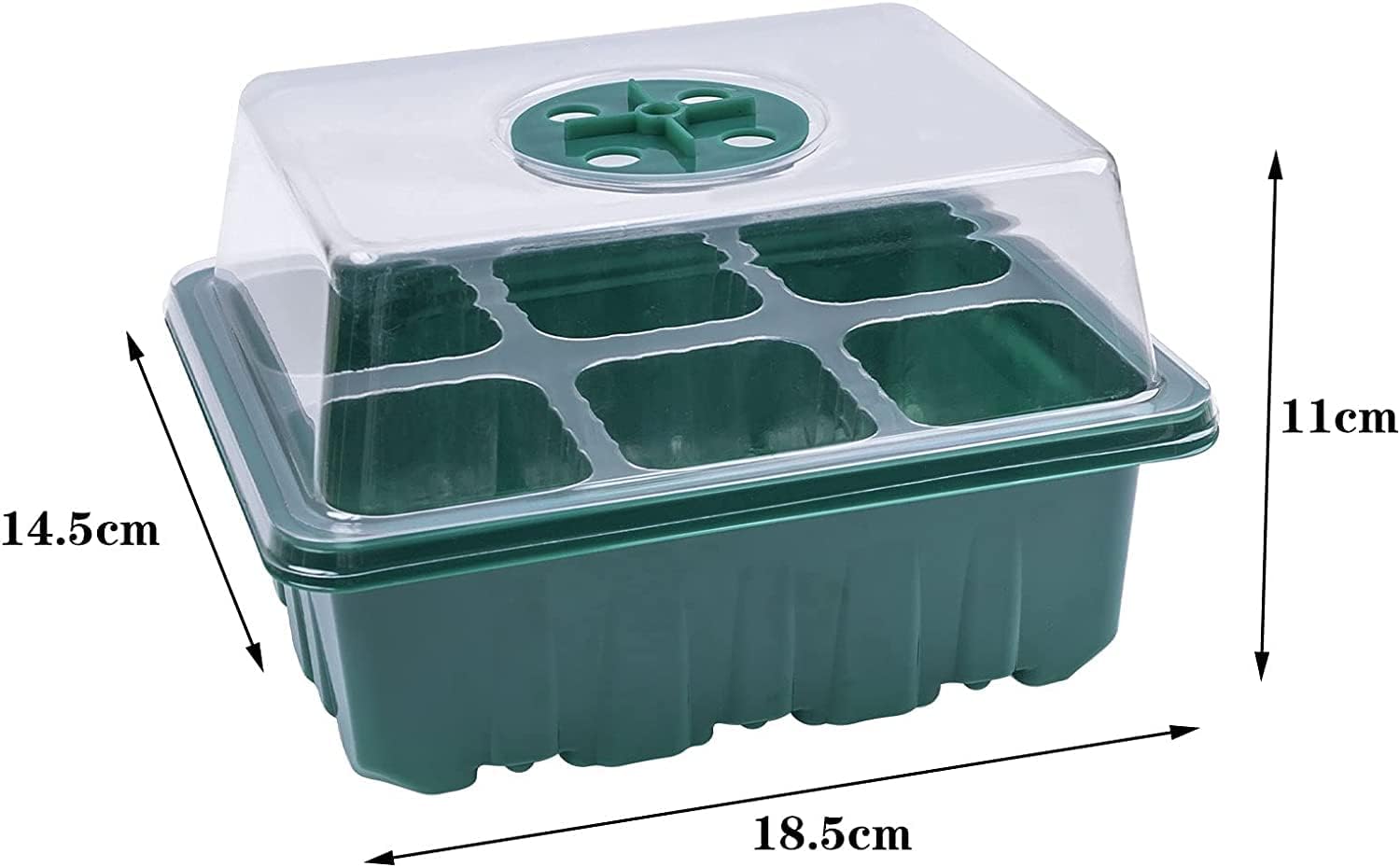 Propagator Set, 3 Pieces – With Lid, 2 Garden Tools & 10 Plant Tabs - Image 2