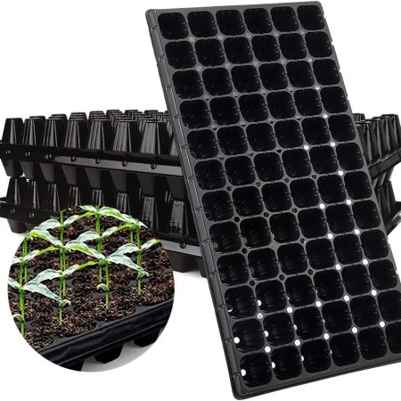 Seed Starter Kit, 10 Pack, 72 Cells – Plastic Growing Trays & Nursery Pots