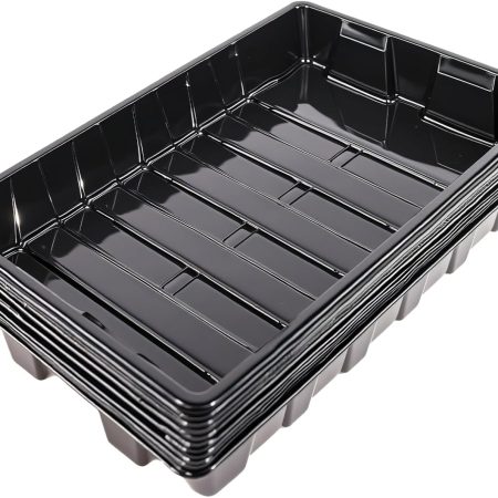 Seed Starting Trays, 10 Pack – Strong Plastic, for Microgreens